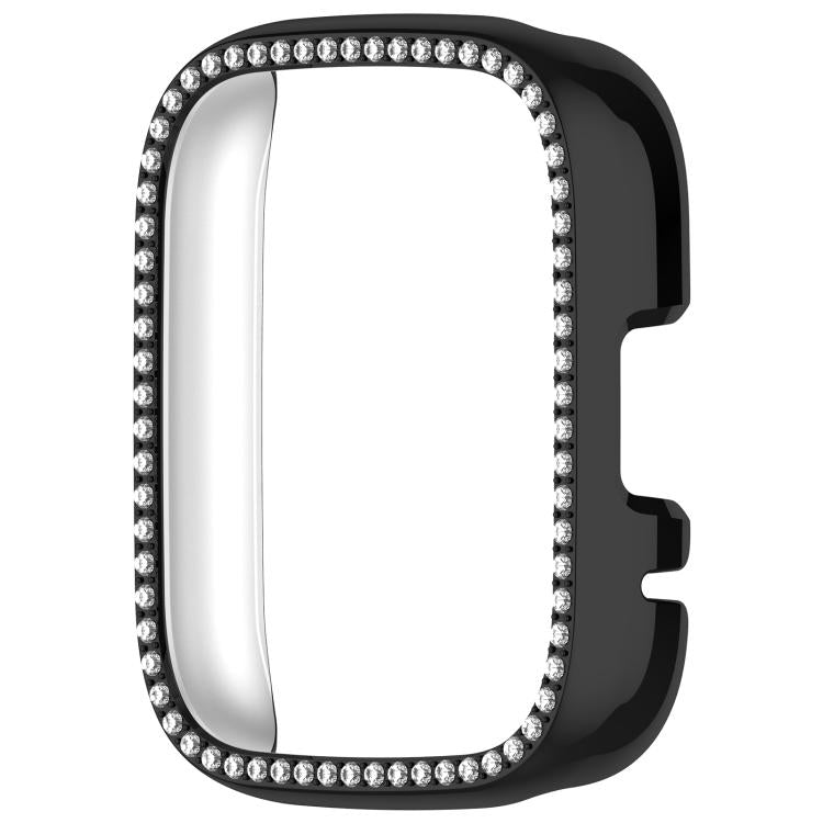 Single Row Diamond Half Coverage Hollow PC Watch Protective Case, For Redmi Watch 3 / Watch 3 Lite
