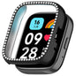 Single Row Diamond Half Coverage Hollow PC Watch Protective Case, For Redmi Watch 3 / Watch 3 Lite