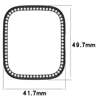 Single Row Diamond Half Coverage Hollow PC Watch Protective Case, For Redmi Watch 3 / Watch 3 Lite