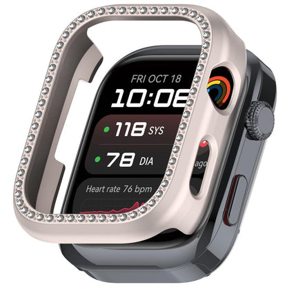Single Row Diamond Half Coverage Hollow PC Watch Protective Case, For Huawei Watch D2