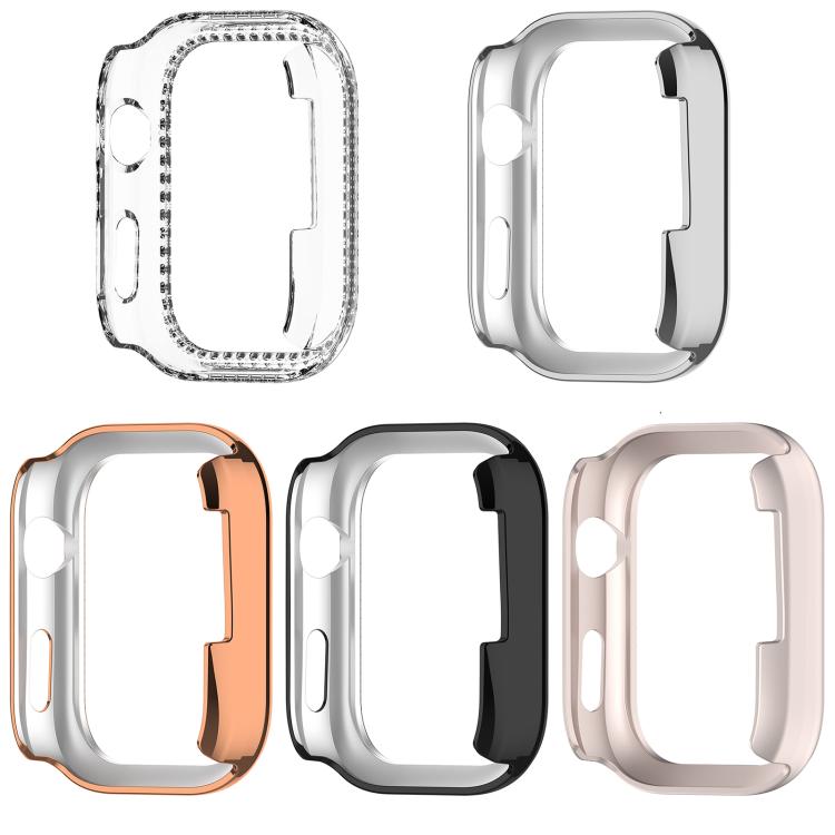 Single Row Diamond Half Coverage Hollow PC Watch Protective Case, For Huawei Watch D2