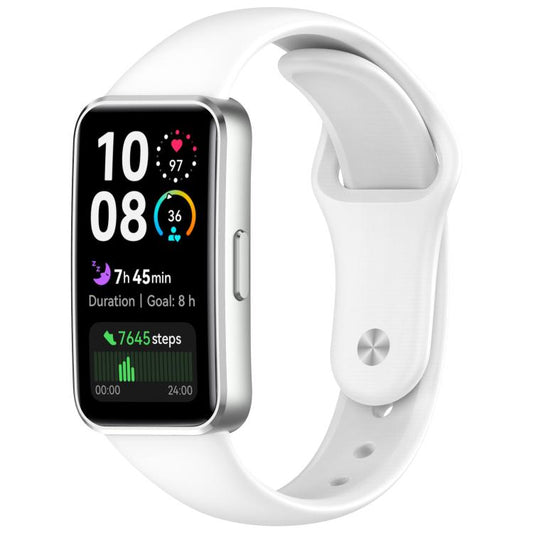 Reverse Buckle Glossy Silicone Watch Band, For Huewei Band 10 / 9 / 8