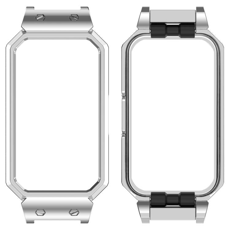 12mm Metal Frame Watch Protective Case, For Huawei Band 10 / 9 / 8