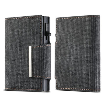 Suteni Denim Buckle Button Automatically Pops Out the Card Box