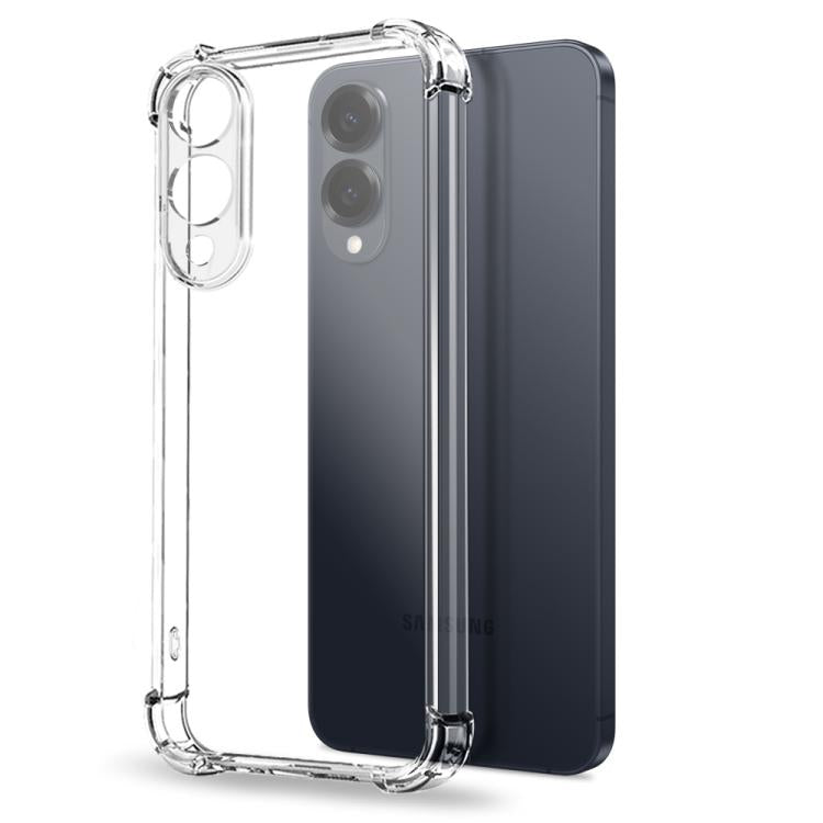 NORTHJO 2 in 1 TPU Airbag Shockproof Phone Case with Screen Film, For Samsung Galaxy S25 Edge 5G, For Samsung Galaxy S25 5G, For Samsung Galaxy S25+ 5G, For Samsung Galaxy S25 Ultra 5G