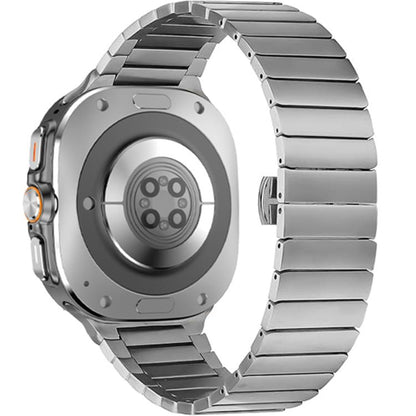 One-bead Butterfly Buckle Stainless Steel Watch Band, For Samsung Galaxy Watch Ultra 47mm