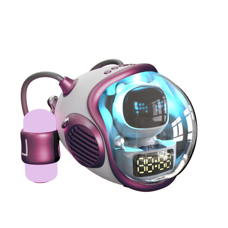 Space Sapsule Clock Wireless Bluetooth Speaker With Atmosphere Light