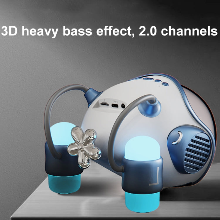 Space Sapsule Clock Wireless Bluetooth Speaker With Atmosphere Light