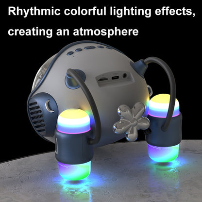 Space Sapsule Clock Wireless Bluetooth Speaker With Atmosphere Light