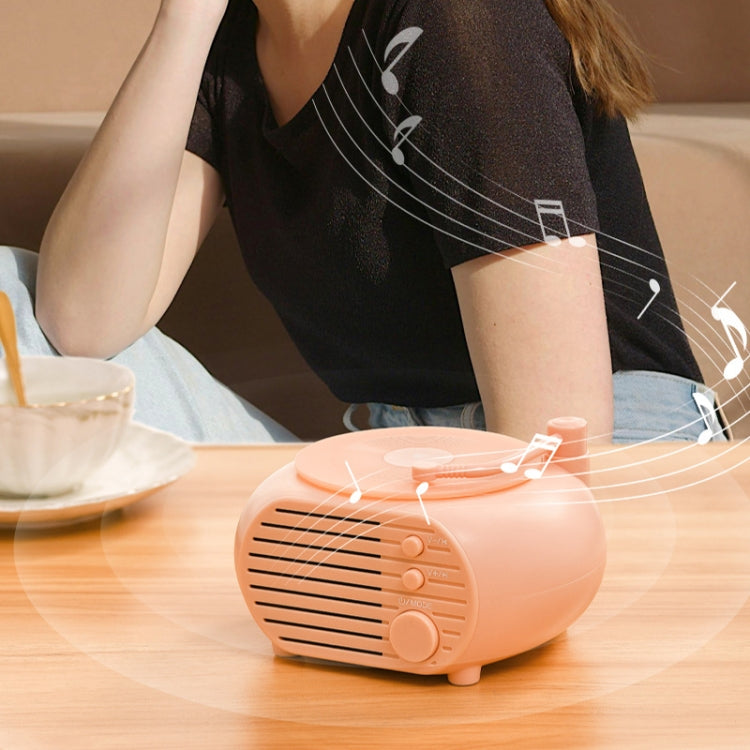 Retro Mini Record Player Wireless Bluetooth Speaker Multifunctional Card Desktop Speaker