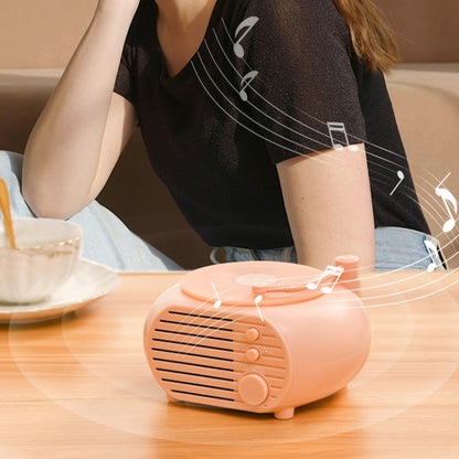 Retro Mini Record Player Wireless Bluetooth Speaker Multifunctional Card Desktop Speaker