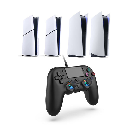 For PS5 / PS5 Slim / PC Wired Controller with Macro Programming Six-axis Gyro, Wired
