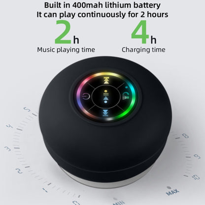 BT-07 Portable Large Suction Cup Waterproof Bathroom Bluetooth Speaker