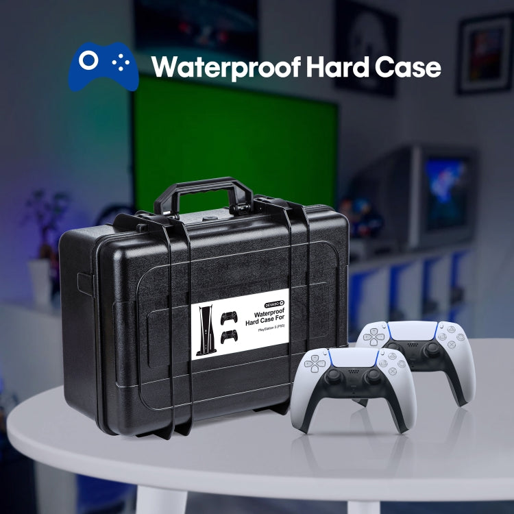 DEVASO Game Console Storage Box Hard-shell Waterproof Handheld Case, For PS5