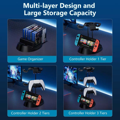 STARTRC GAMES Handheld Gamepad Organizer, Base+2 Tiers Stand