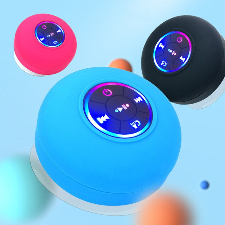 Bathroom Suction Cup Waterproof Bluetooth Stereo Portable Home Outdoor Dazzling Colorful Speaker