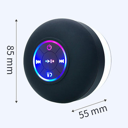 Bathroom Suction Cup Waterproof Bluetooth Stereo Portable Home Outdoor Dazzling Colorful Speaker