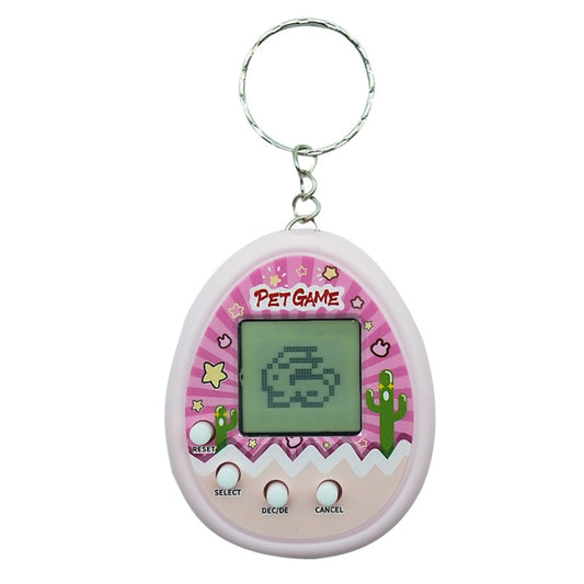 Electronic Pet Game Toy Feed Genie Nostalgic Virtual Cyber Digital Game Keychain Toy For Kids, Cactus (Pink), Cactus (Green), Cactus (White), Chick (Pink), Chick (Blue), Chick (Purple)