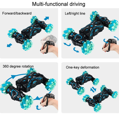 2.4G Spray RC Car Gesture Sensor Music Lights Twist Stunt Drift Car Double Side Driving Buggy Toy, Handle RC Blue, Handle RC Green, Handle+Watch RC Blue, Handle+Watch RC Green
