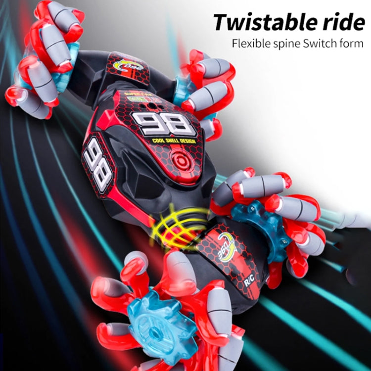 2.4G Gesture Sensor Twist Stunt RC Car Drift 4WD Climbing Transformation Toy Car With Music Led Lights, 1:14