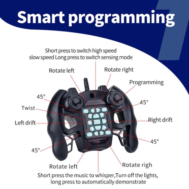 2.4G Gesture Sensor Twist Stunt RC Car Drift 4WD Climbing Transformation Toy Car With Music Led Lights, 1:14