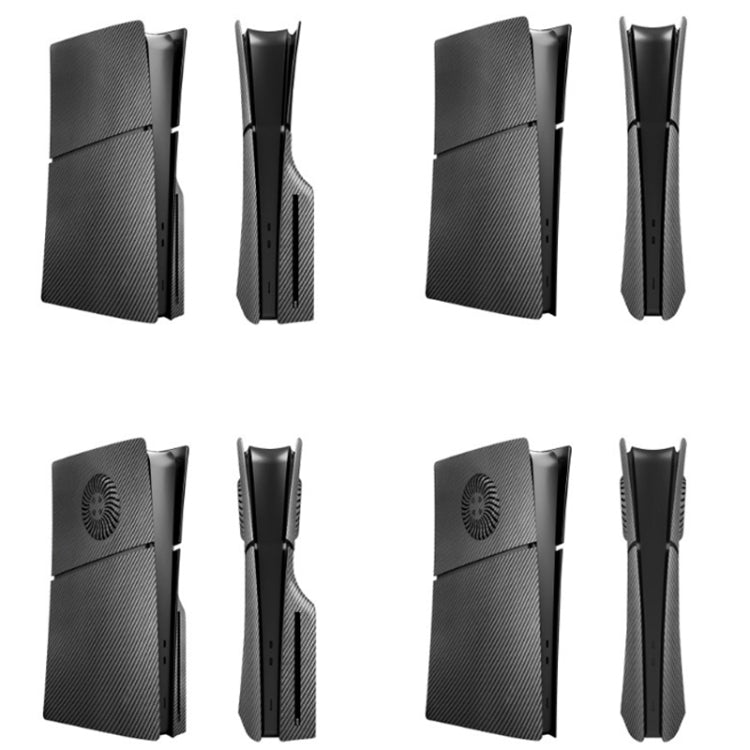 For PS5 Slim Carbon Fiber Replacement Shell Protective Faceplate, 1.0 Disc Edition, 1.0 Digital Edition, 2.0 Disc Edition, 2.0 Digital Edition