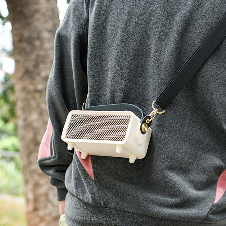 For Marshall Emberton II Speaker Silicone Protective Cover with Shoulder Strap Carrying Case, Carrying Case Black, Carrying Case Beige