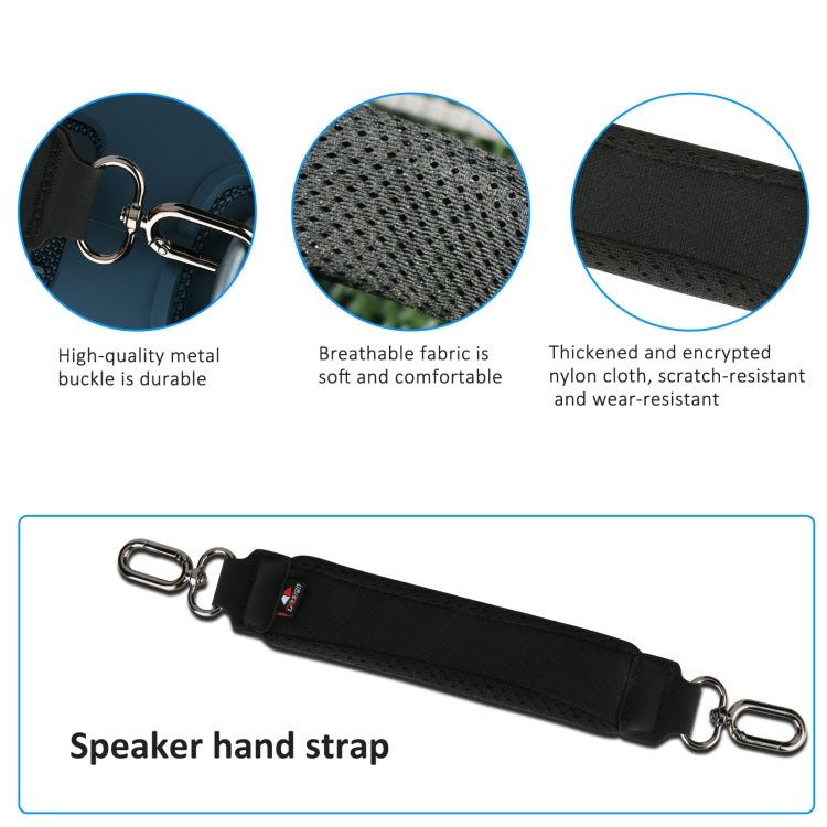 For JBL Xtreme 4 Speaker Silicone Case with Decompression Carrying Strap Portable Protective Shell, With Handle Green, With Handle Black, With Handle Blue