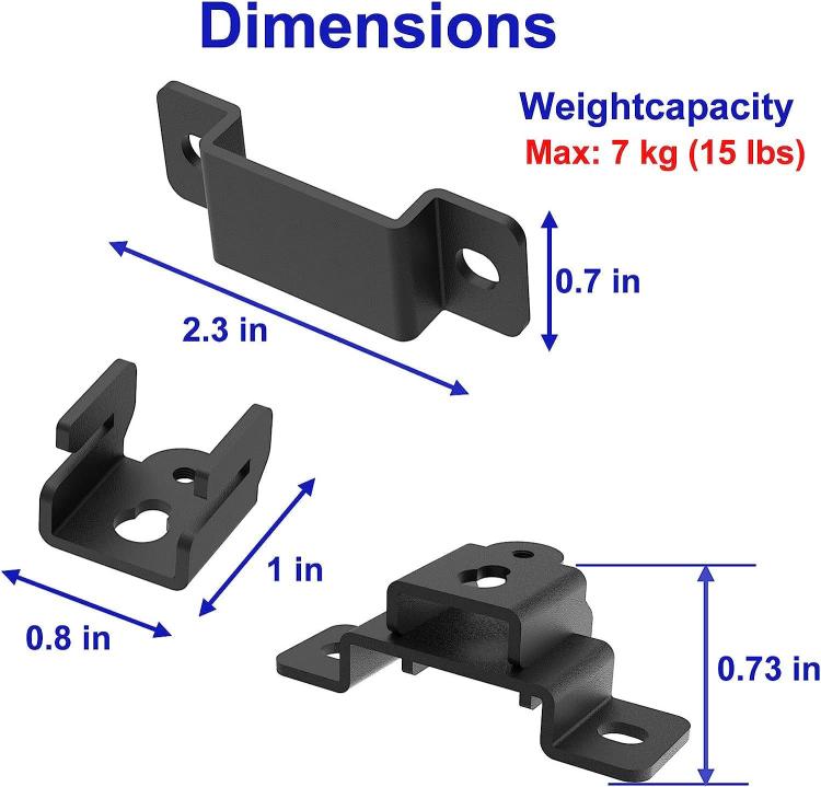 Universal Speaker Soundbar Wall Mount Metal Storage Rack, TX-8