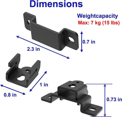 Universal Speaker Soundbar Wall Mount Metal Storage Rack, TX-8