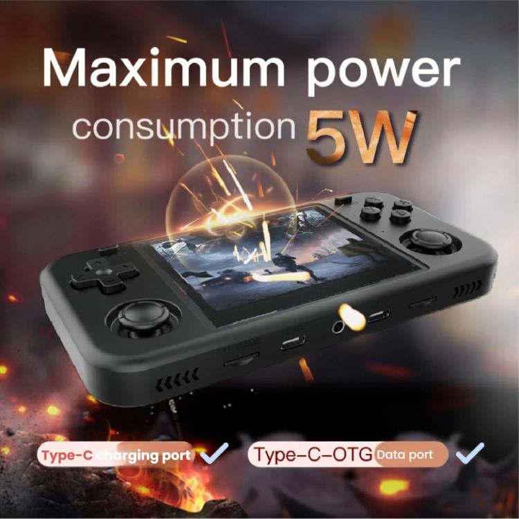 O30S 3.5-inch IPS Screen Open Source Handheld Game Console Linux System, 64G, 128G