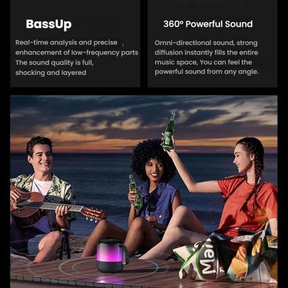 ANKER A3136 Soundcore Glow Mini Neon Subwoofer Wireless Bluetooth Small Speaker, A3136