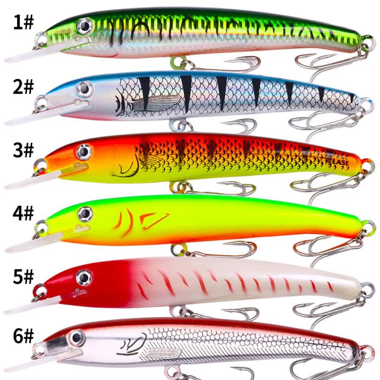 HENGJIA MI226 Deep Diving Mino False Bait Fishing Bionic Road Lure, No.1, No.2, No.3, No.4, No.5, No.6
