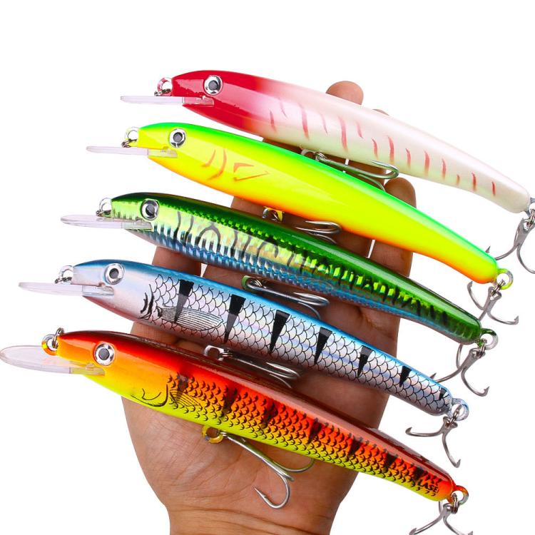 HENGJIA MI226 Deep Diving Mino False Bait Fishing Bionic Road Lure, No.1, No.2, No.3, No.4, No.5, No.6