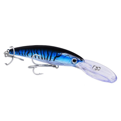 PROBEROS DW627 Long-Distance Casting Large Minnow Lure Fishing Bionic Bait, A, B, C, D, E, F, G, H, I, J