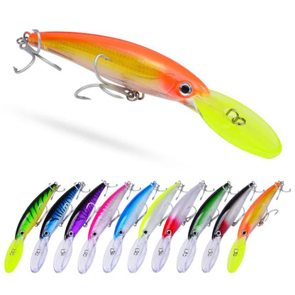 PROBEROS DW627 Long-Distance Casting Large Minnow Lure Fishing Bionic Bait, A, B, C, D, E, F, G, H, I, J