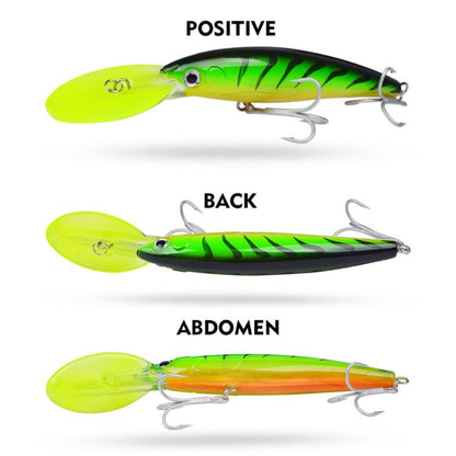 PROBEROS DW627 Long-Distance Casting Large Minnow Lure Fishing Bionic Bait, A, B, C, D, E, F, G, H, I, J