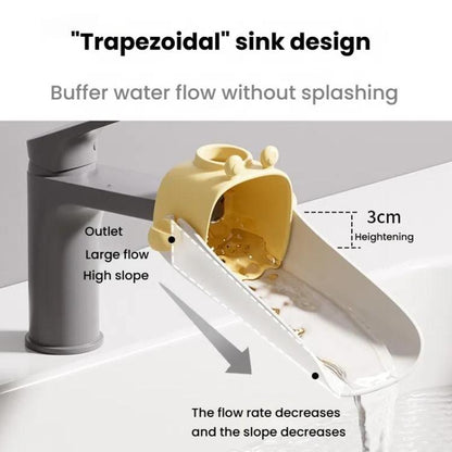 Children Silicone Faucet Extender Household Splashproof Baby Cartoon Handwashing Faucet Extender
