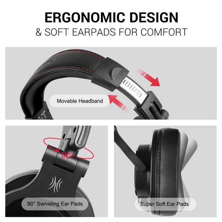 OneOdio A71M Headset Wired DJ Disc Monitor Headphones With Mic Computer Headphone, A71M